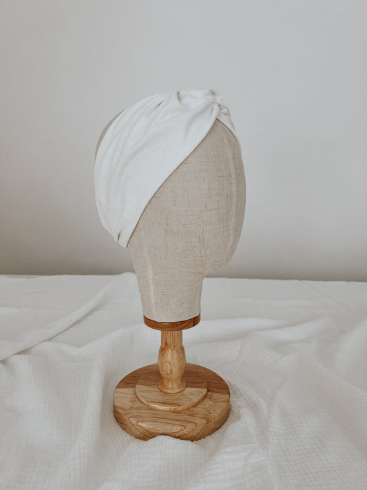 White turban- matching Atenea blouse