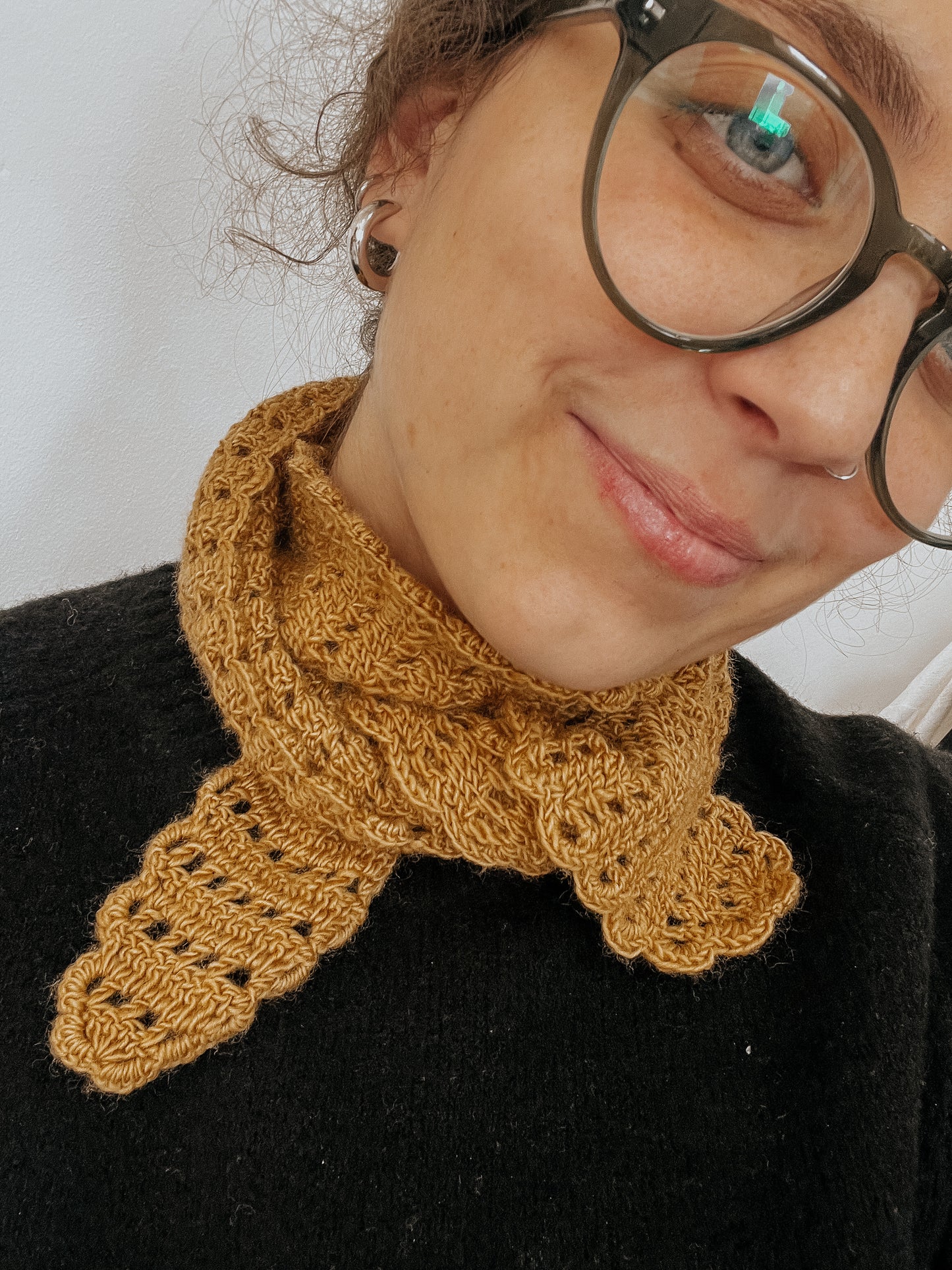 Merino and silk scarf