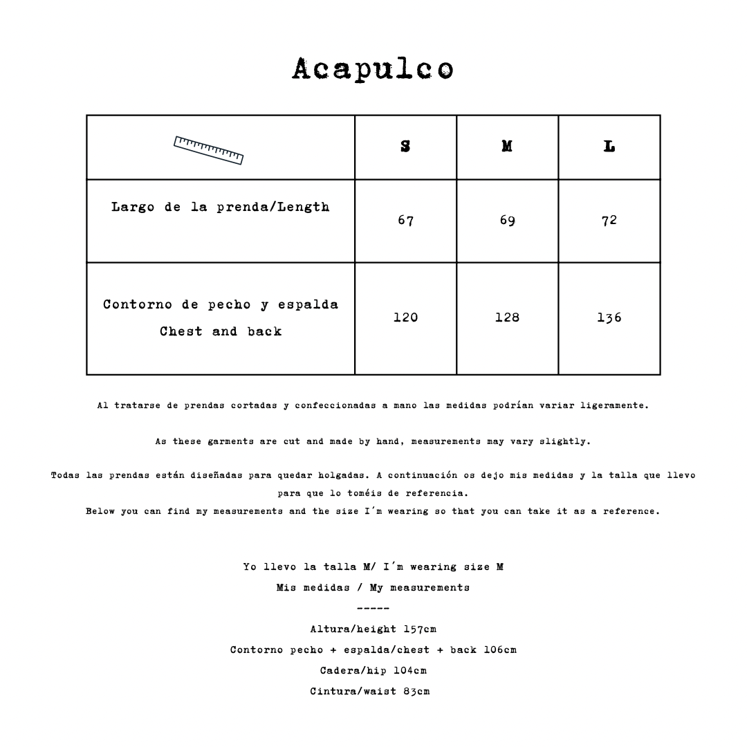 Acapulco blouse black linen