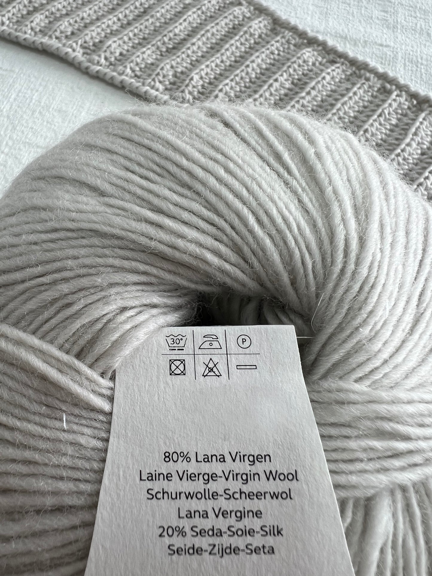 Bufanda de merino y seda