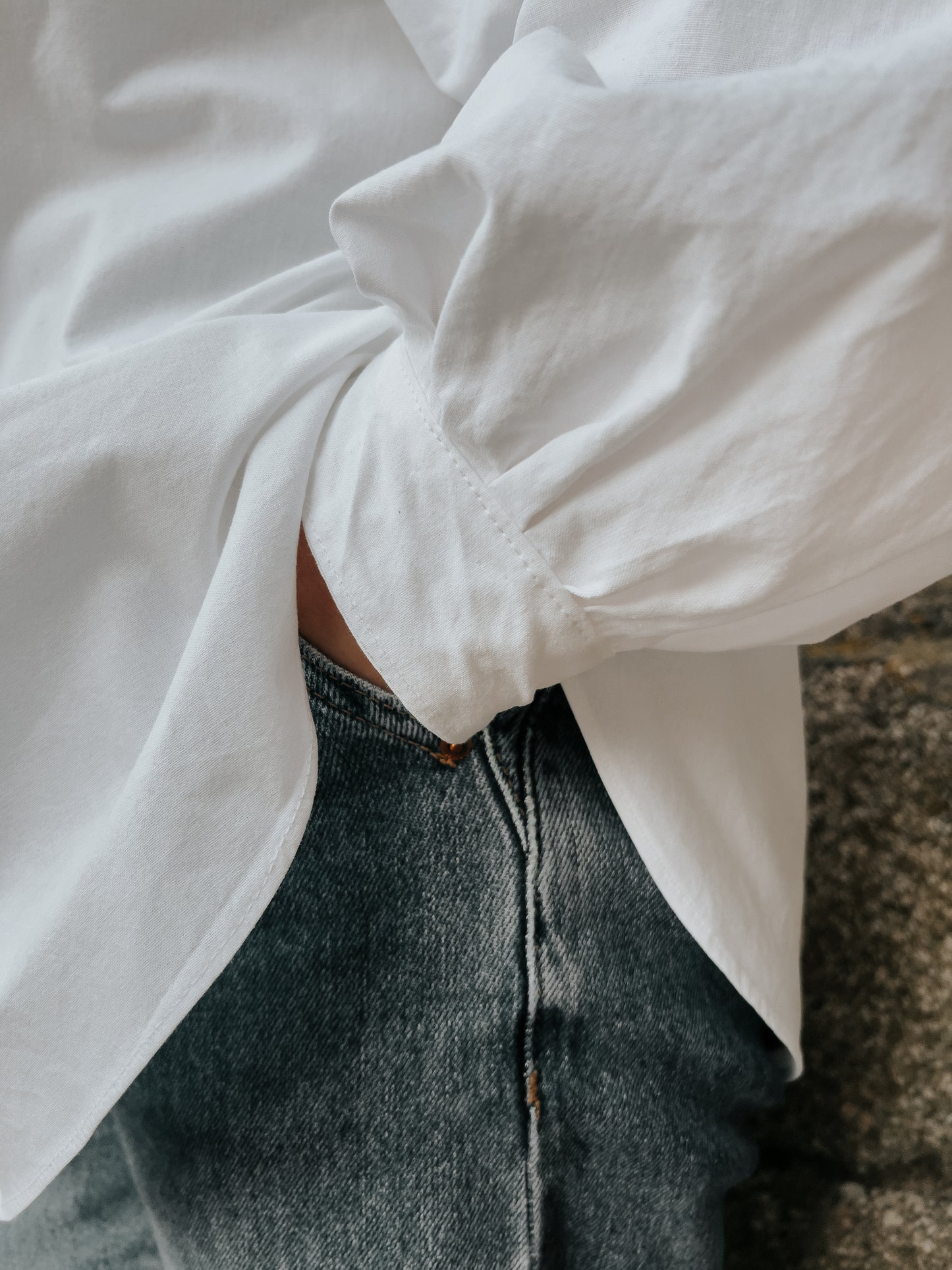 Blusa Oxford blanca