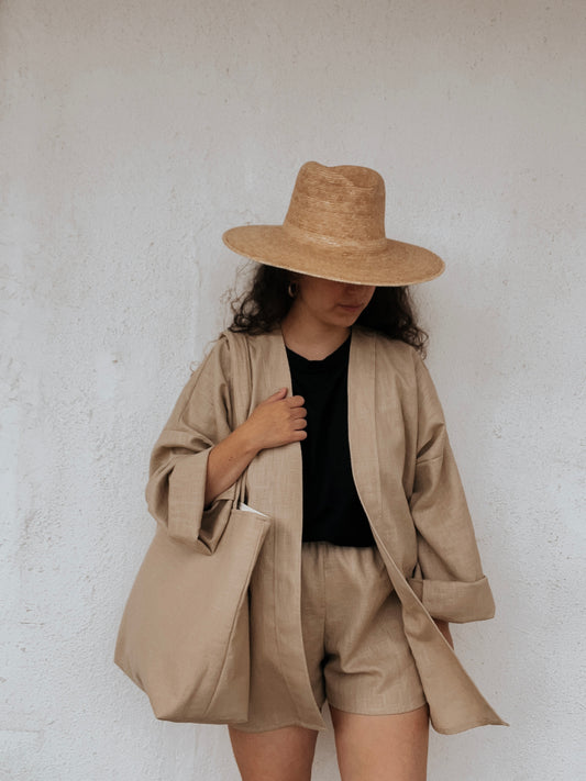 Camel linen jacket