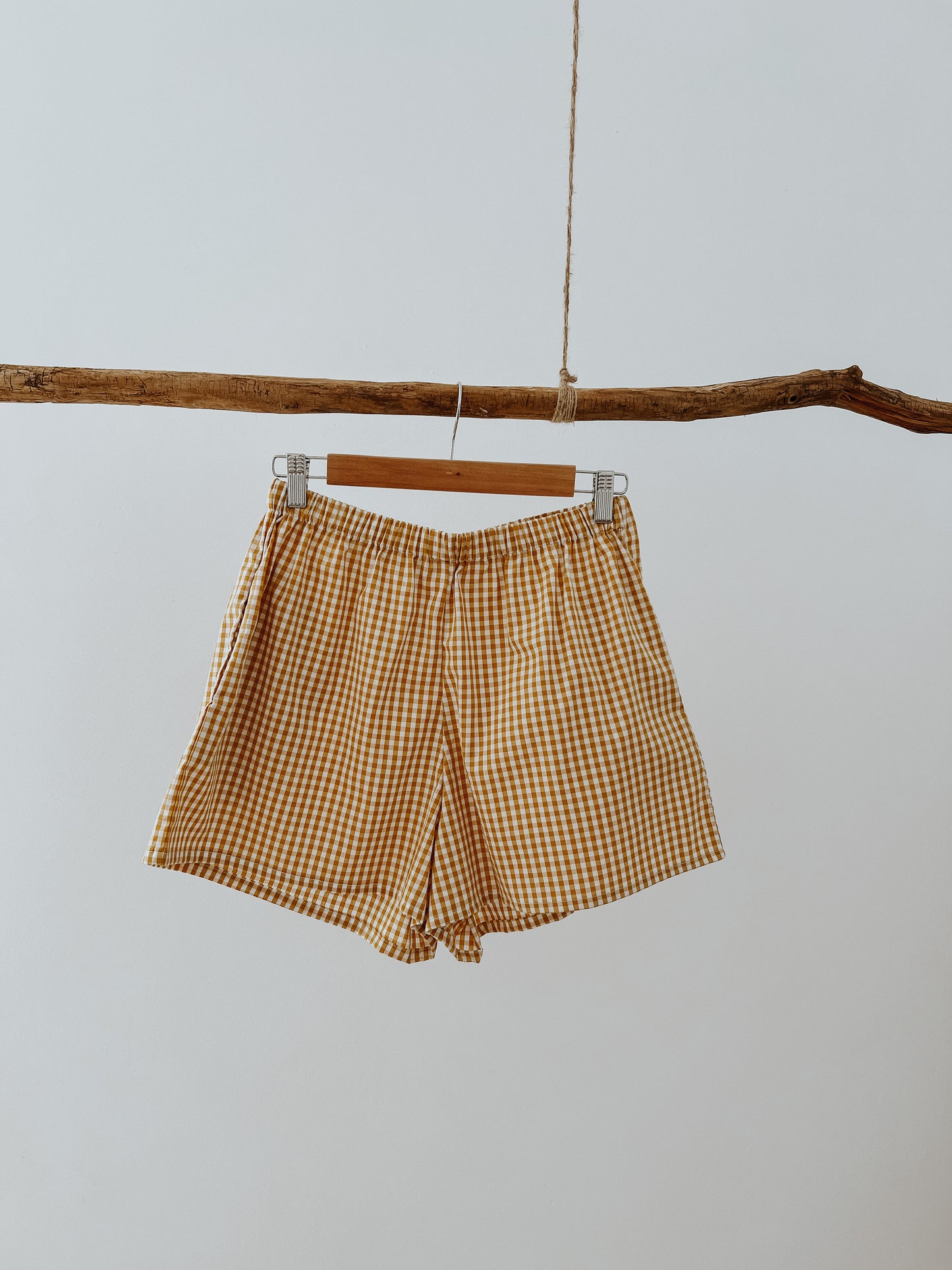 Mustard shorts