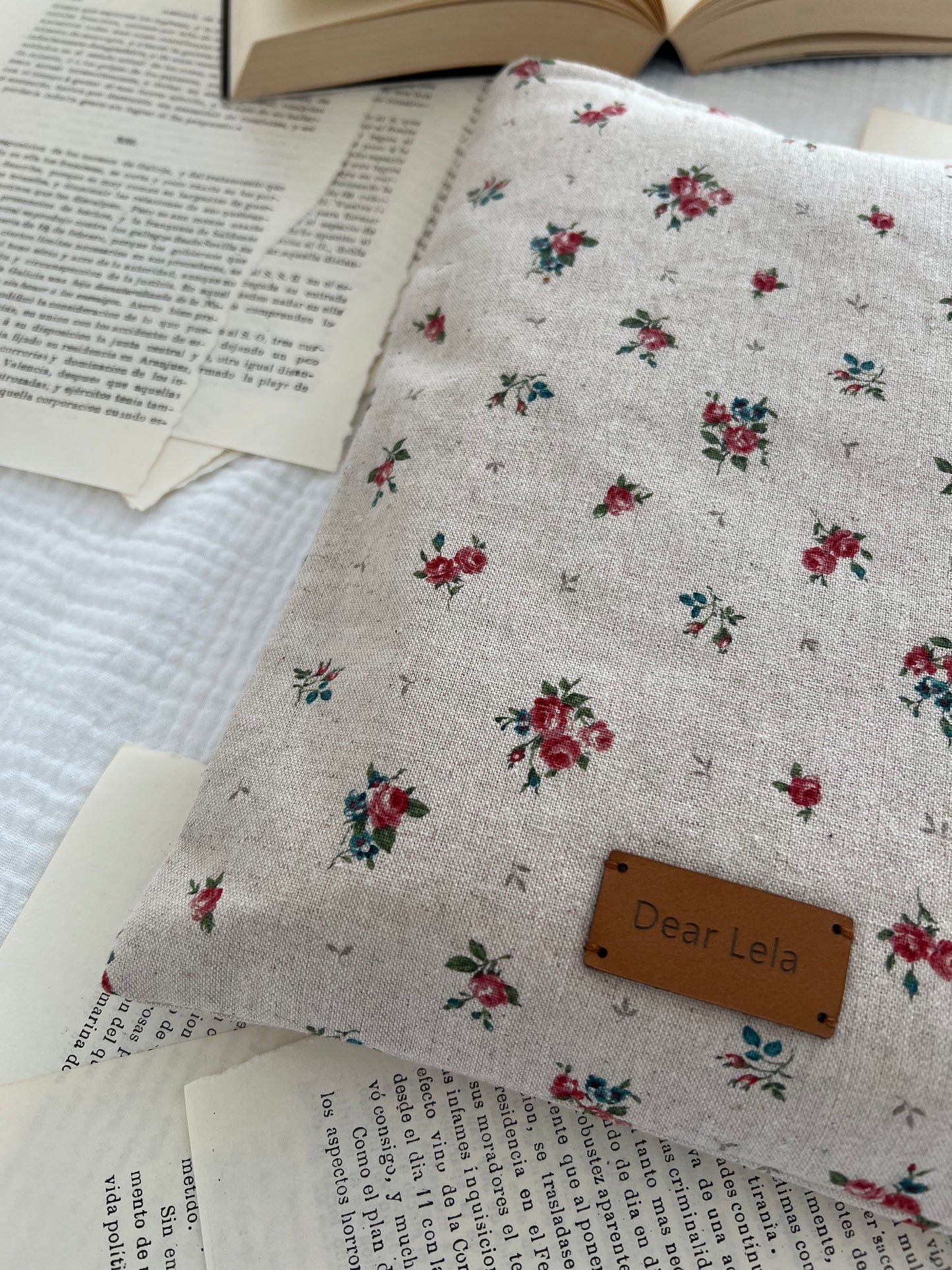 Linen book cover