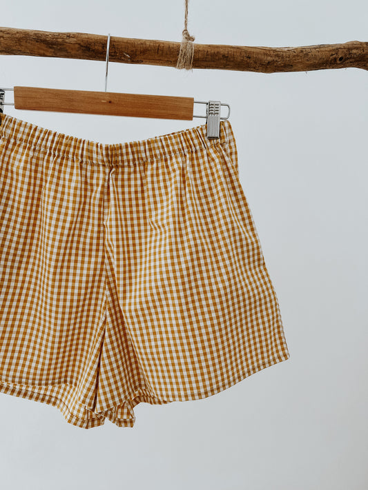 Mustard shorts