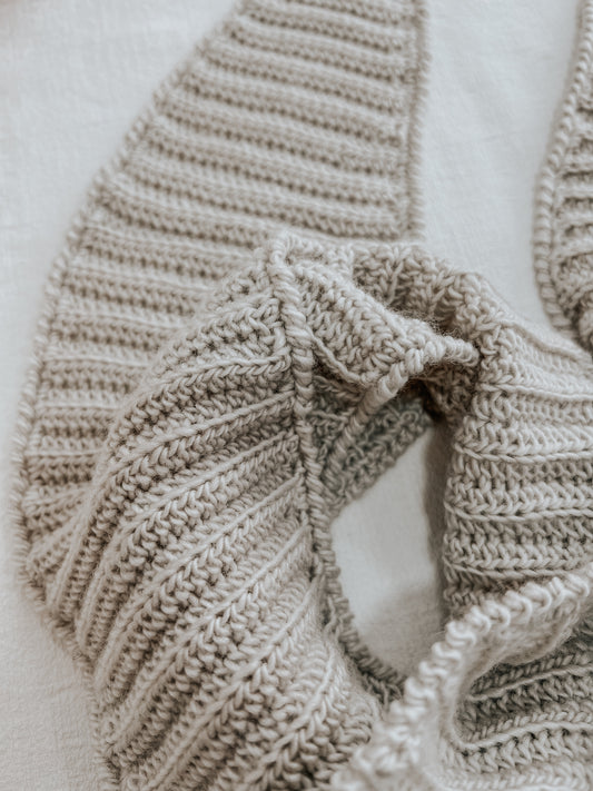 Bufanda de merino y seda