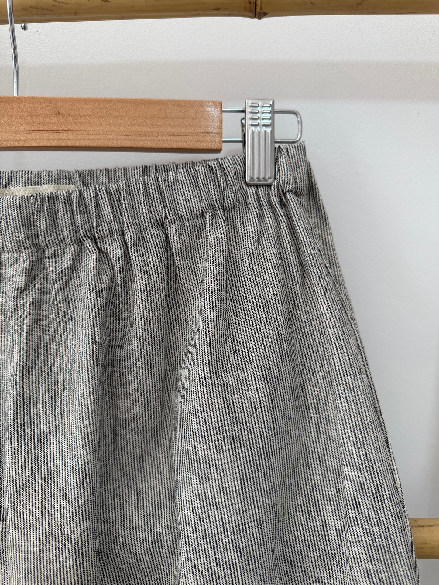 Striped linen trousers