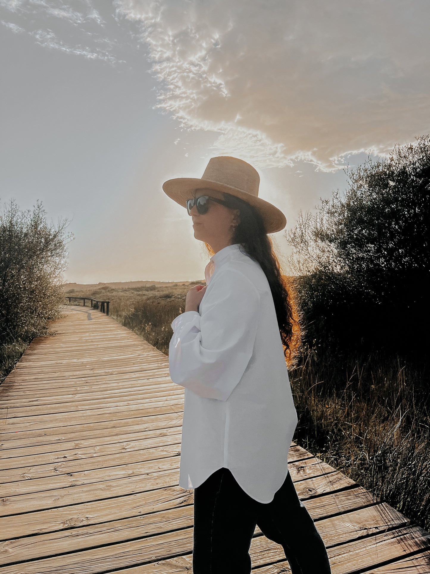 Blusa Oxford blanca