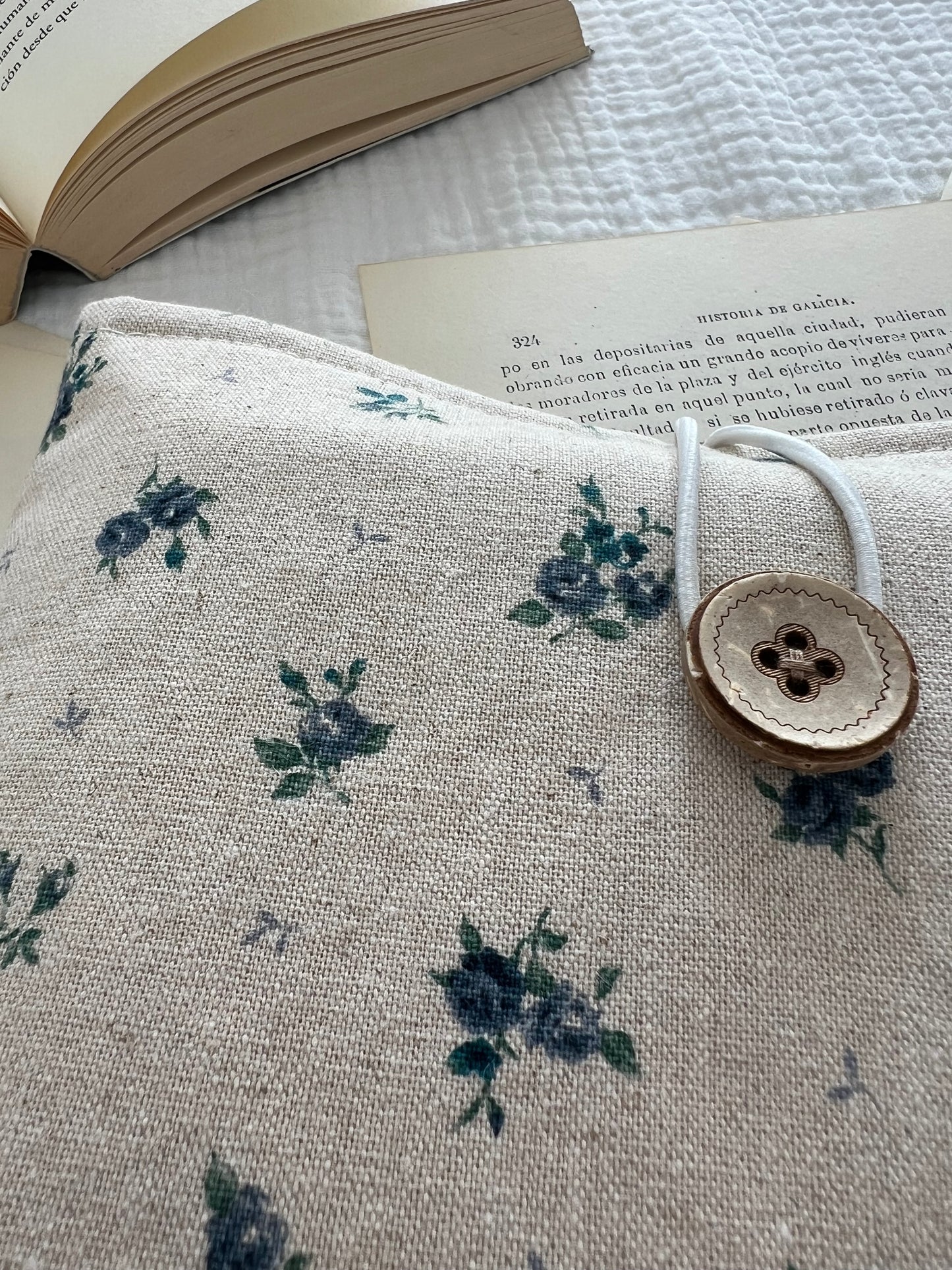 Linen book cover